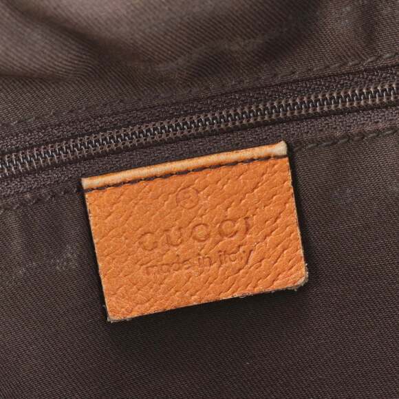 Gucci GG Canvas Abby 141472 Leather Tote Bag Shoulder Brown Women's - Picture 8 of 9